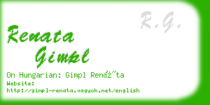 renata gimpl business card